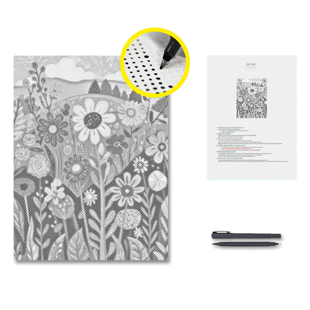 Wildblumen – Malen mit Punkten