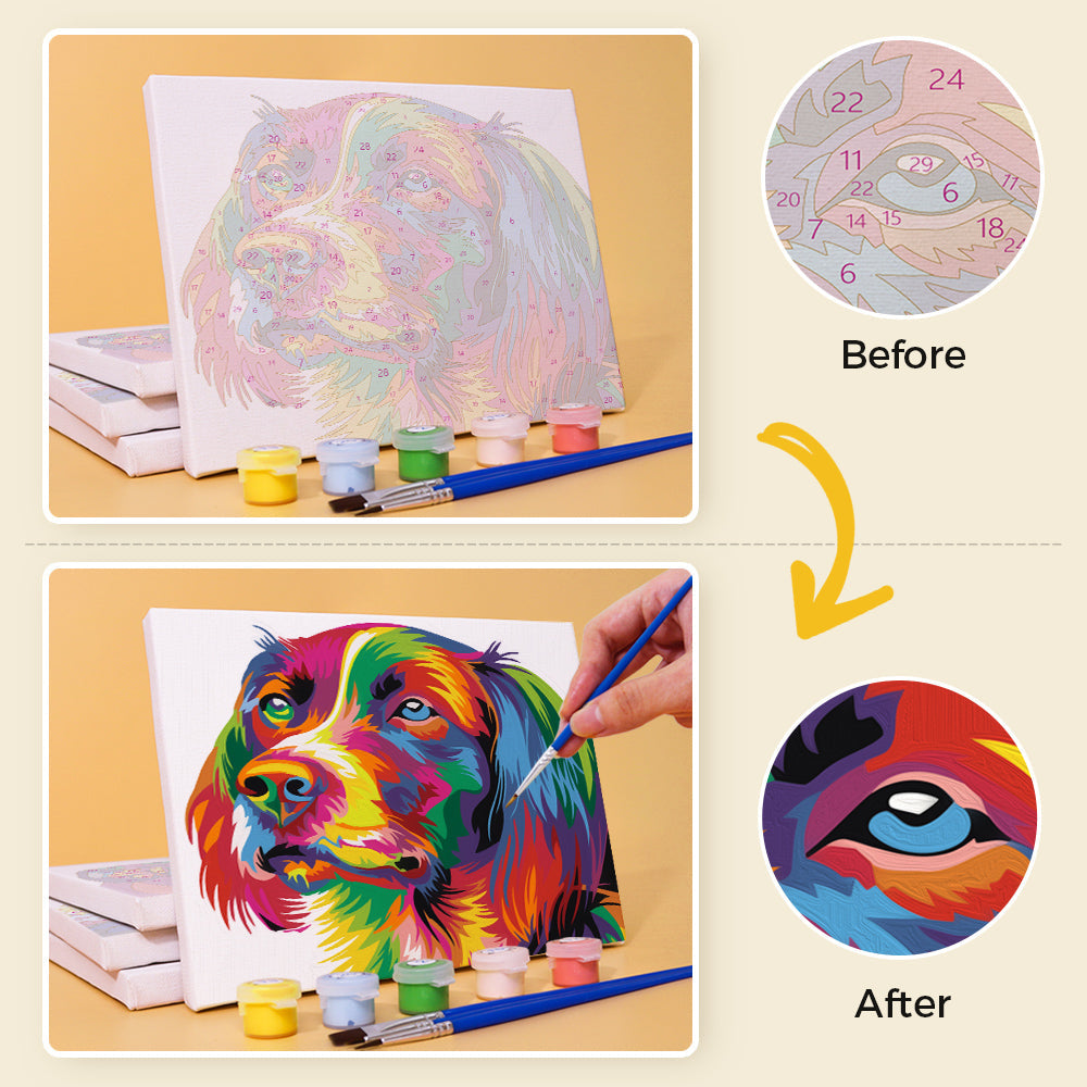 Animales coloridos – pintar por números