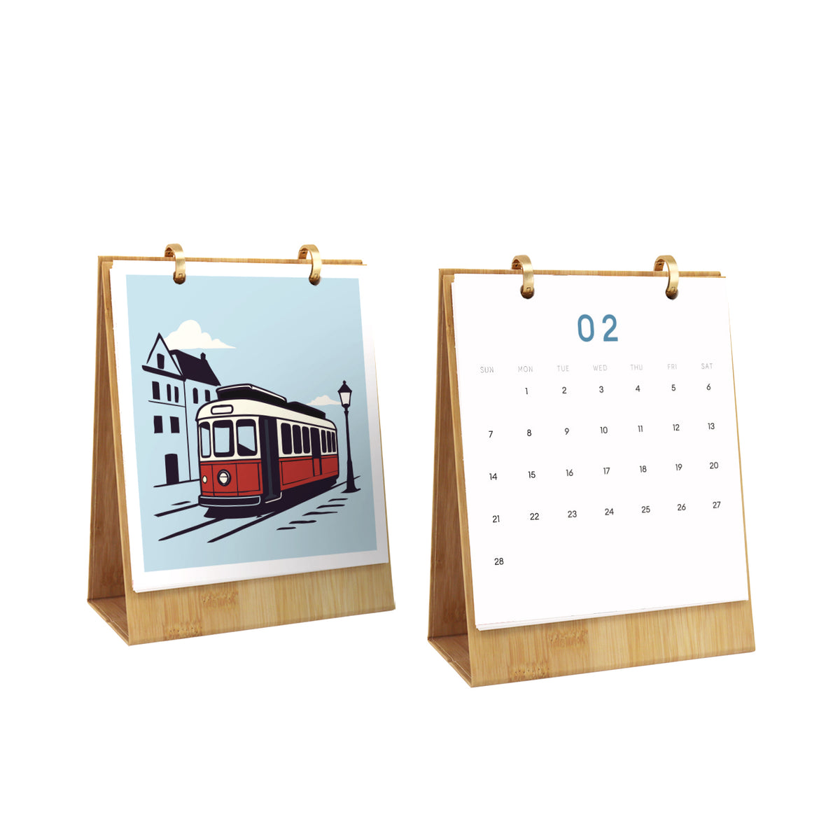 Vintage-Reise-Edition – 2027 Malen nach Zahlen Tischkalender