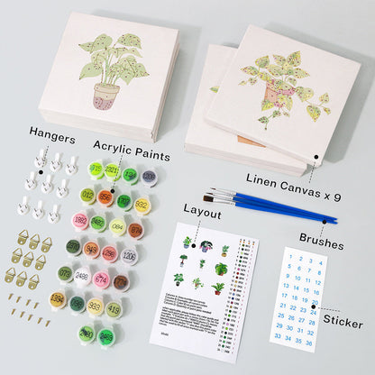 Plantas verdes – Pintar por números