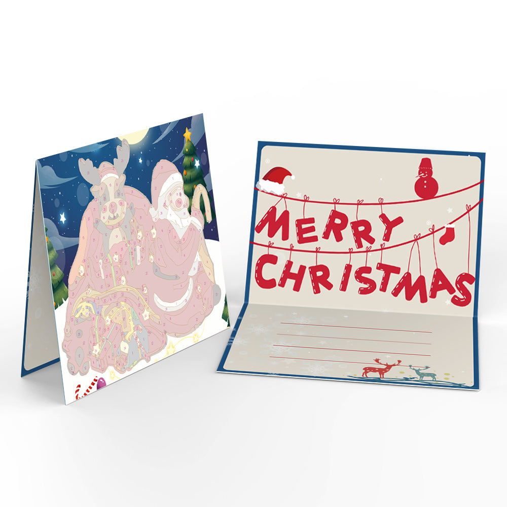 Kerstkaart II – Schilderen op nummer