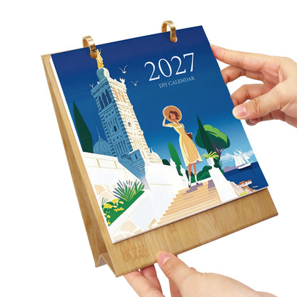 Weltreise-Edition – 2027 Malen nach Zahlen Tischkalender