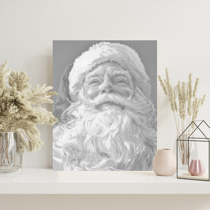 Der freundliche Weihnachtsmann – Malen mit Punkten
