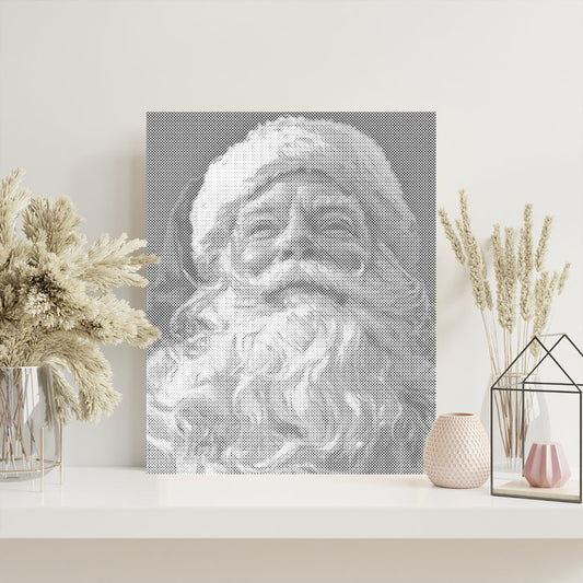 Der freundliche Weihnachtsmann – Malen mit Punkten