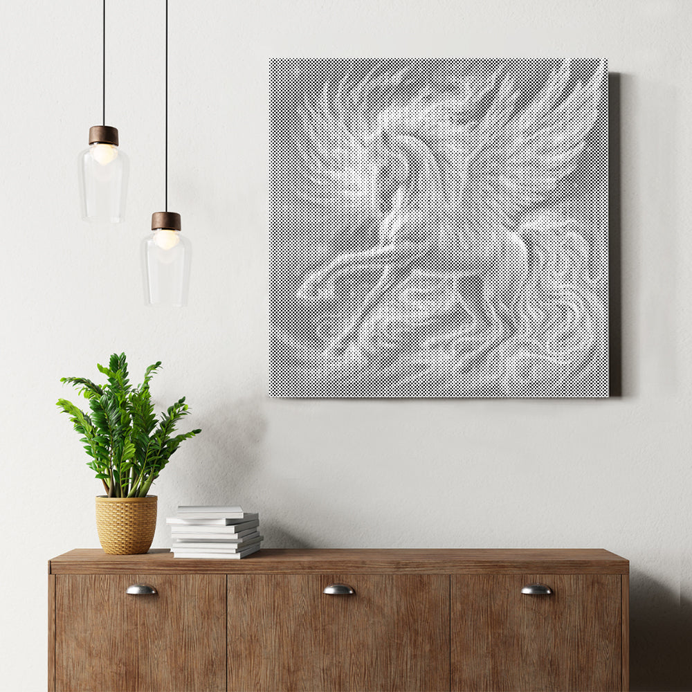 Leuchtender Pegasus – Malen mit Punkten
