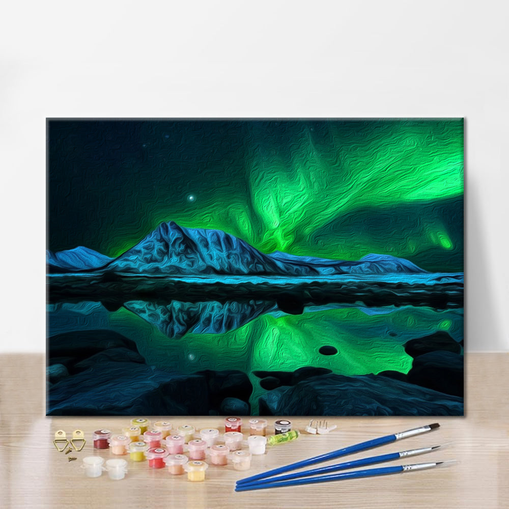 Montaña Aurora – Pintar por números