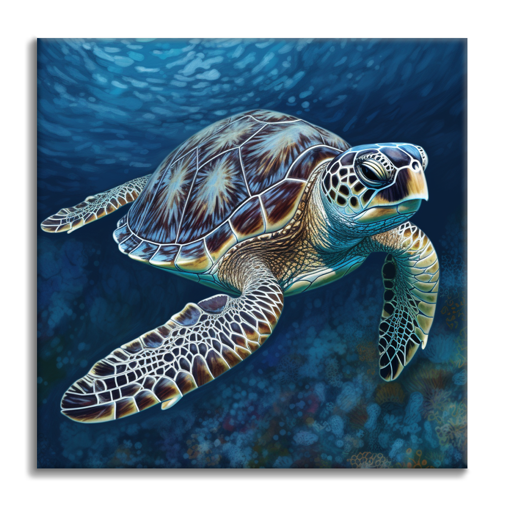 Tortuga marina - Pintar por números