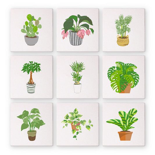Groene planten – Schilderen op nummer