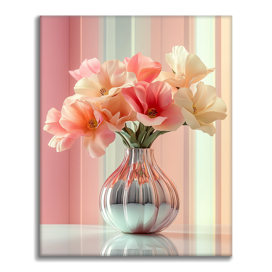 Elegante Tulpenvase – Malen nach Zahlen