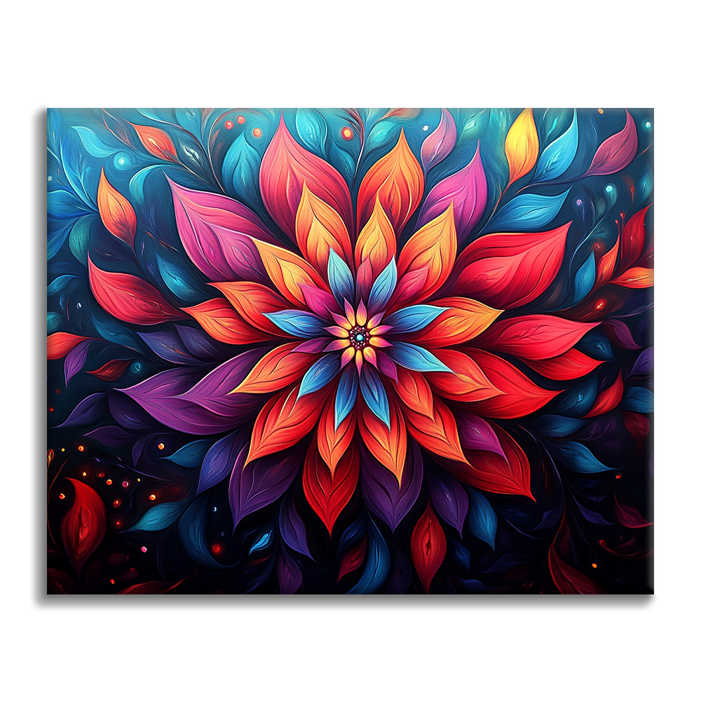 Flor mística – Pintar por números