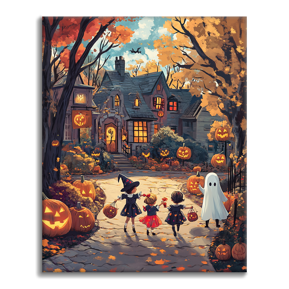 HalloweenSpaß – Malen nach Zahlen