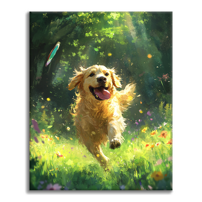 Golden Retriever – Schilderen op nummer