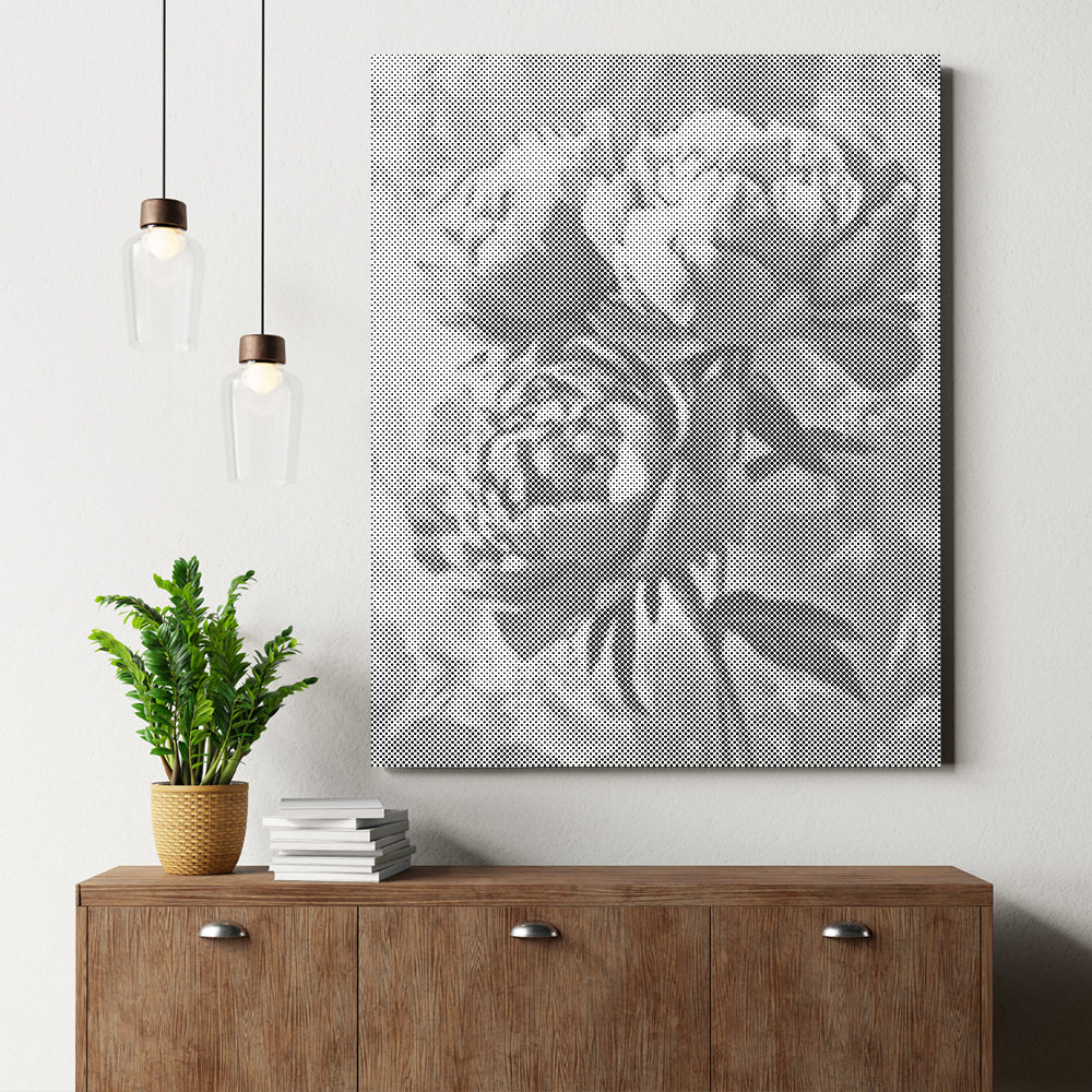 Rosa Pfingstrose – Malen mit Punkten