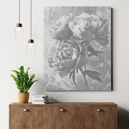 Rosa Pfingstrose – Malen mit Punkten