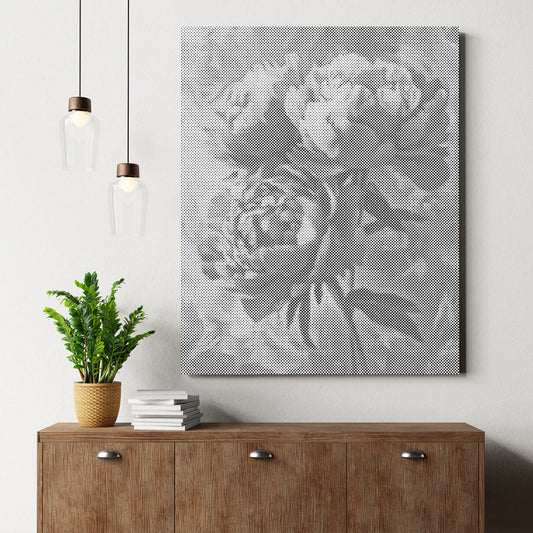 Rosa Pfingstrose – Malen mit Punkten