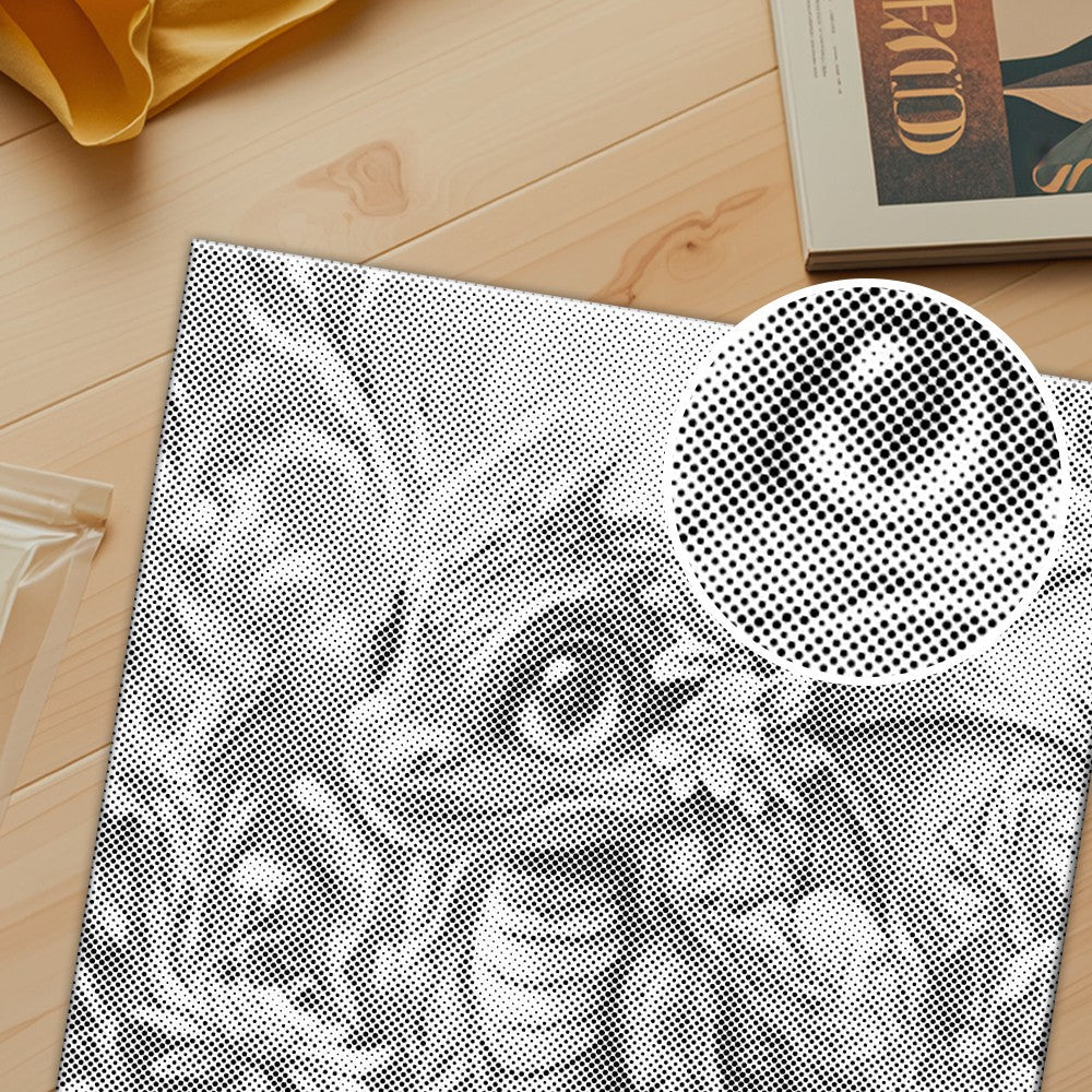 Bunter Drache inmitten von Blüten – Malen mit Punkten