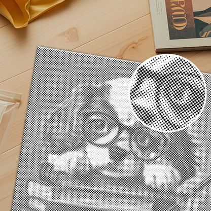 Lesender Hund – Malen mit Punkten