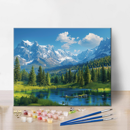 De Rocky Mountains – Schilderen op nummer