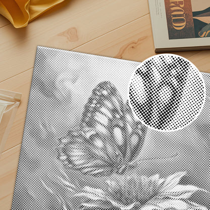 Lebhafter Schmetterling – Malen mit Punkten