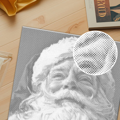 Der freundliche Weihnachtsmann – Malen mit Punkten