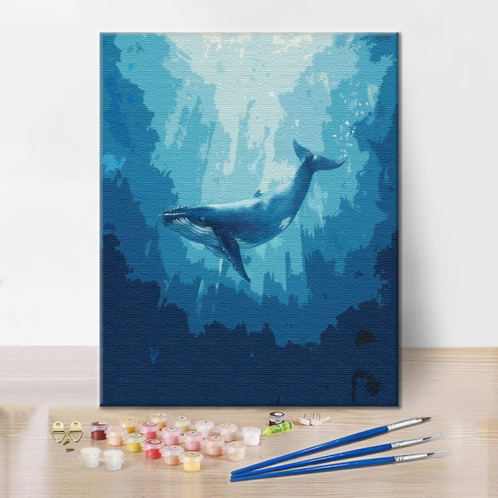 Ballena azul – Pintar por números