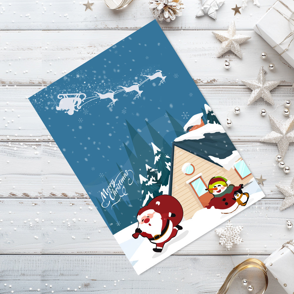 Kerstkaart II – Schilderen op nummer