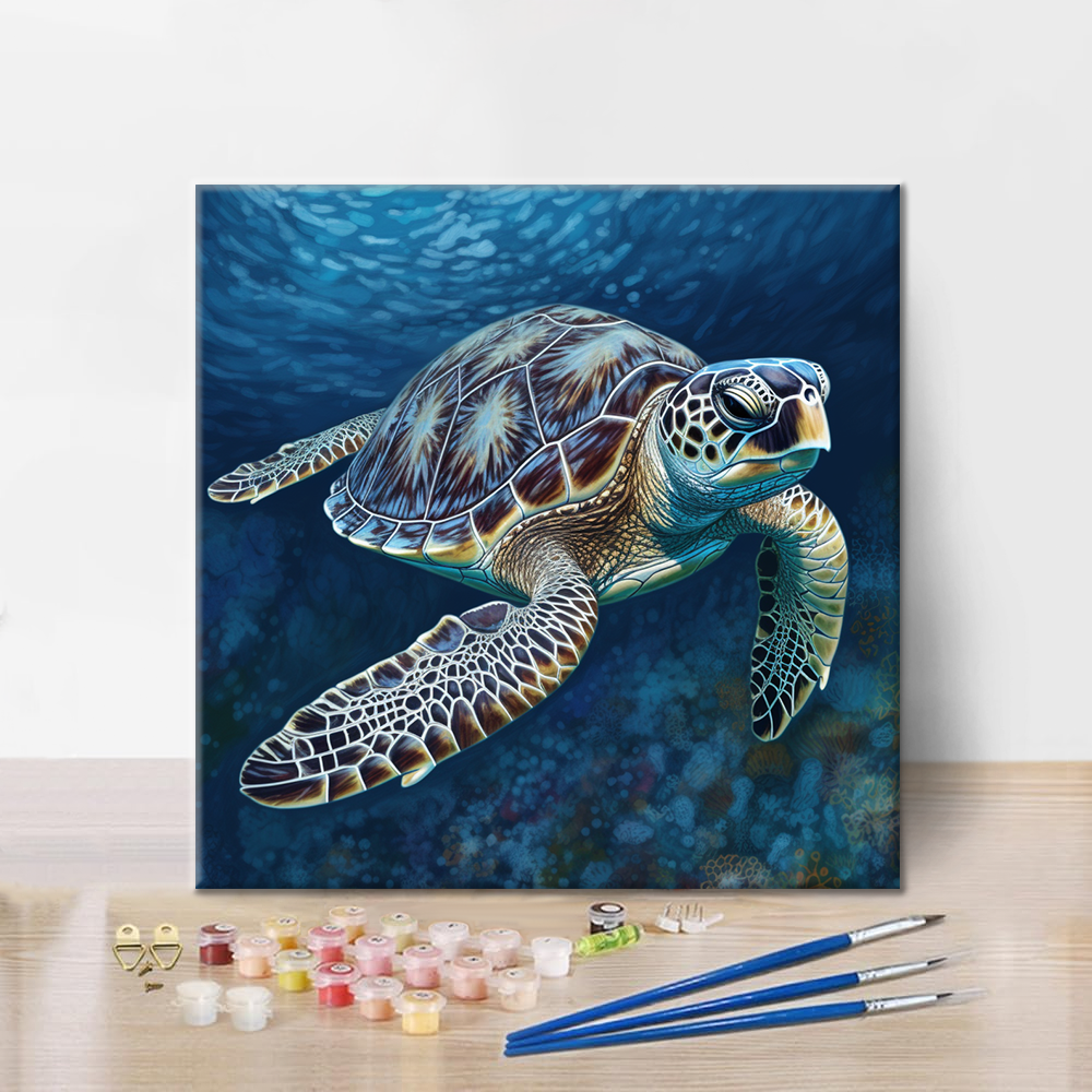 Tortuga marina - Pintar por números