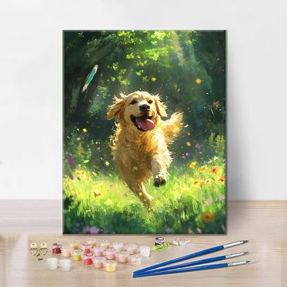 Golden Retriever – Schilderen op nummer