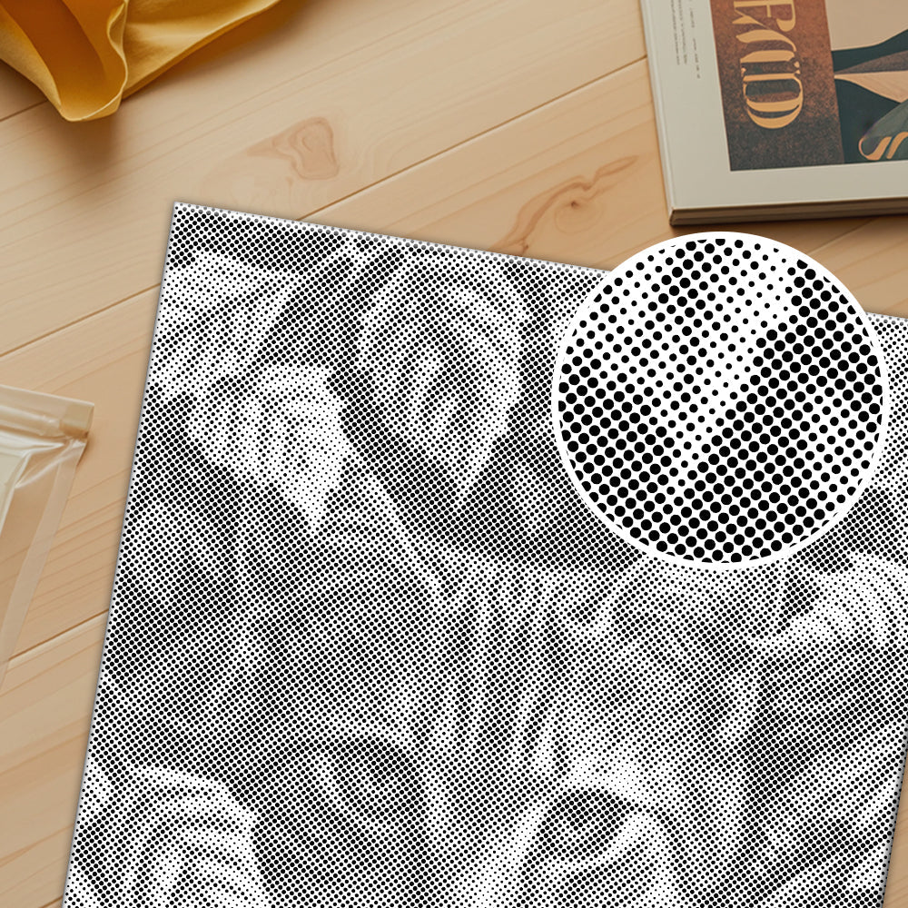 Blätter und Katze – Malen mit Punkten