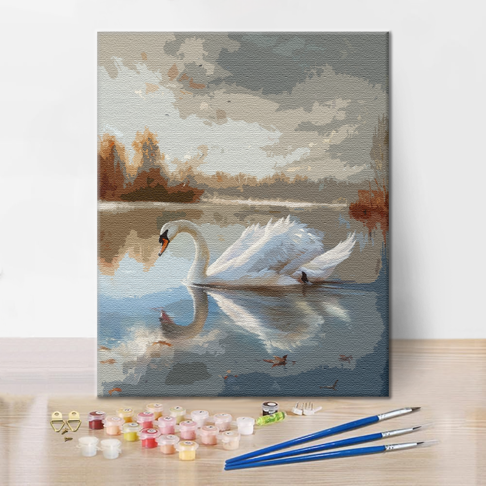 Cisne – Pintar por números