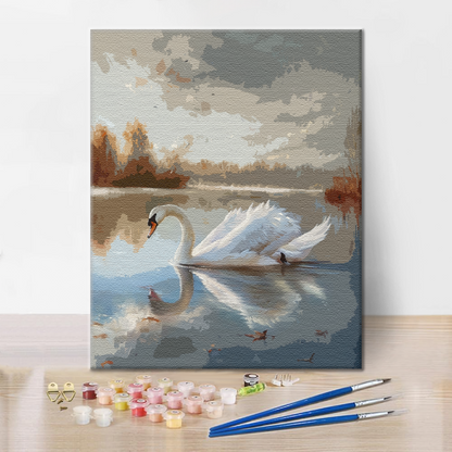 Cisne – Pintar por números