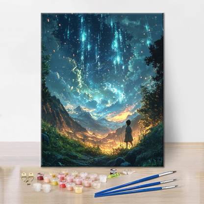 Estrella fugaz – Pintar por números