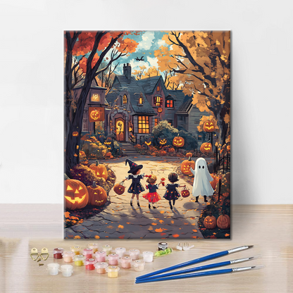 HalloweenSpaß – Malen nach Zahlen