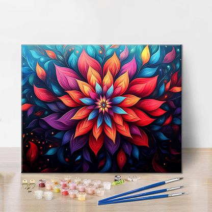 Flor mística – Pintar por números