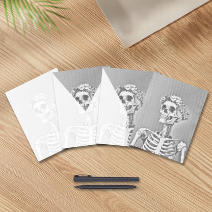 Lächelnder Totenkopf – Malen mit Punkten