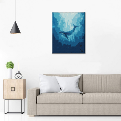 Ballena azul – Pintar por números