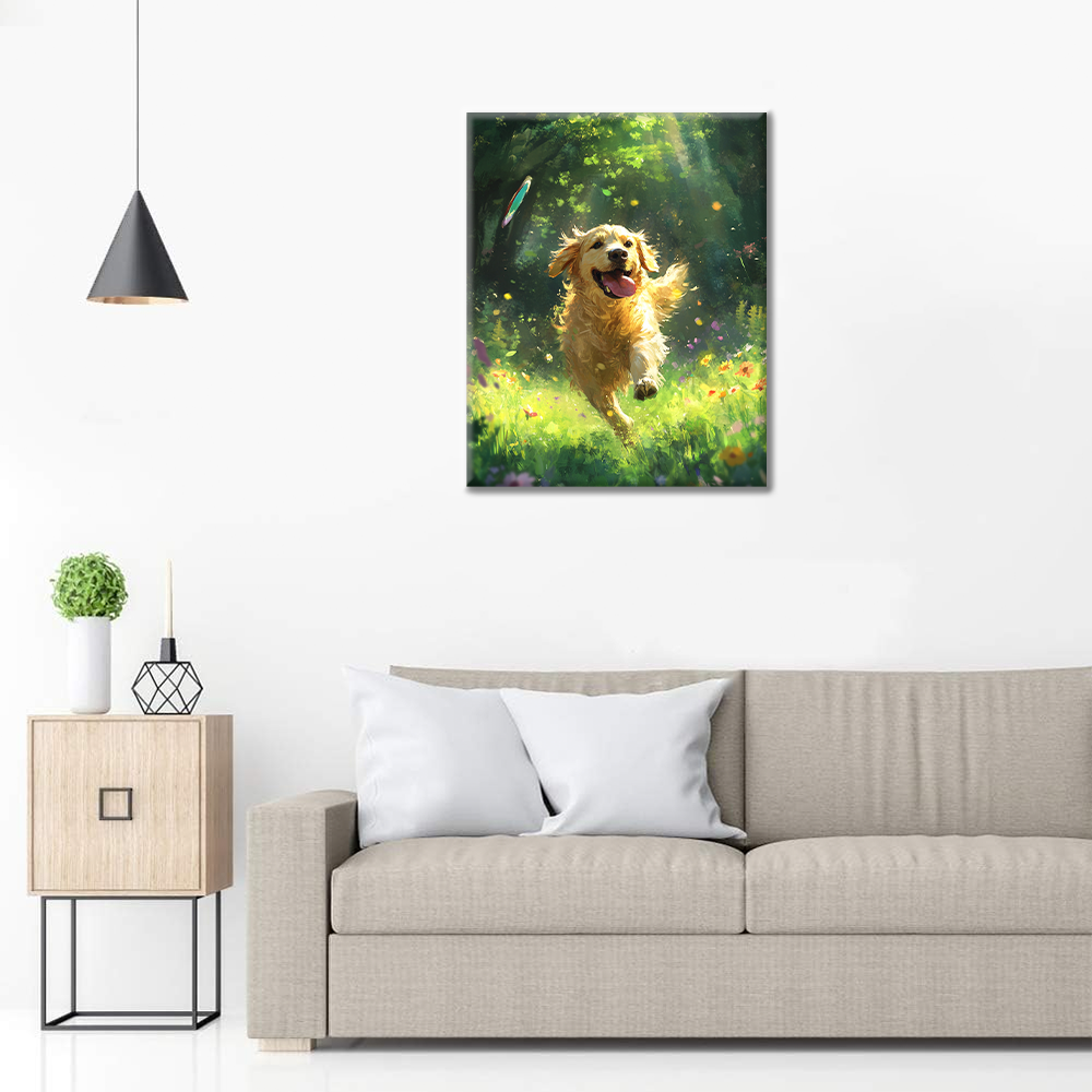 Golden Retriever – Schilderen op nummer