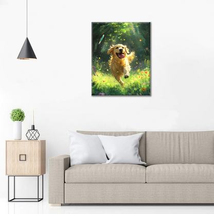 Golden Retriever – Schilderen op nummer