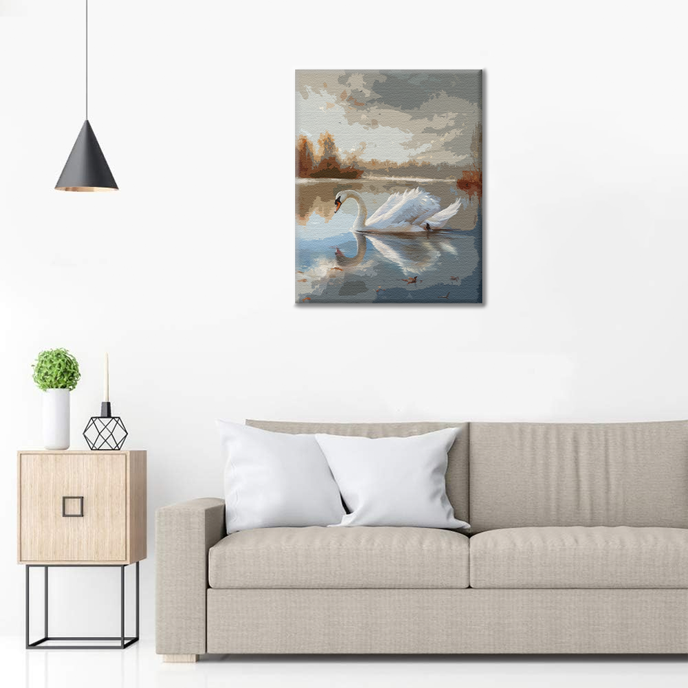 Cisne – Pintar por números