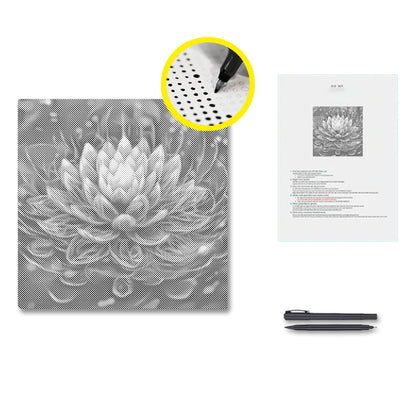 Mystische Lotusblume – Malen mit Punkten