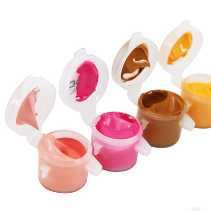 Lila Baldachin – Mini-Malen nach Zahlen