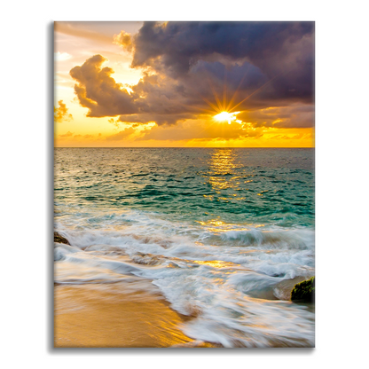 Strand im Morgenlicht - Malen nach Zahlen