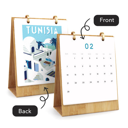 Weltreise-Edition – 2027 Malen nach Zahlen Tischkalender