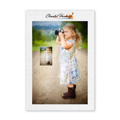 Schilder je eigen foto – schilder op nummer