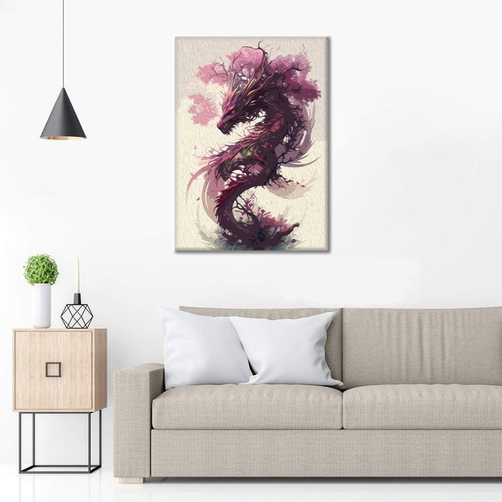 Drache – Malen nach Zahlen
