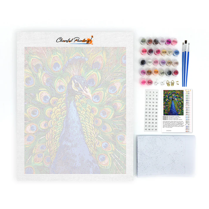 Pavo real – Pintar por números