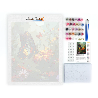 Bunter Schmetterling – Malen nach Zahlen