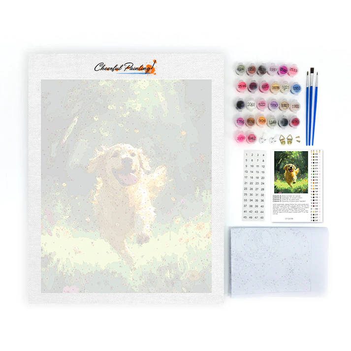 Golden Retriever – Schilderen op nummer
