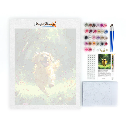 Golden Retriever – Schilderen op nummer