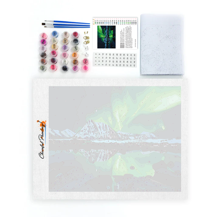 Montaña Aurora – Pintar por números